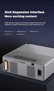 Proyector de Techo 4k, Proyector Inteligente de Cine 4k Android con Altavoces, 1000ANSI, Mejor Calidad de Imagen, Descarga de Aplicaciones, Proyector de Datos - Product Image 3