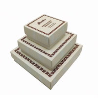 Boîtes cadeaux de luxe pour chocolats, boîtes en carton rigide avec couvercle et base, emballage en papier pour desserts, boîte d'emballage pour truffes