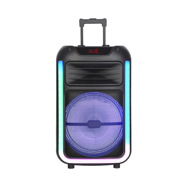 Redwingy NDR-325 40W Trolley Speaker 15 Inch Rechargeable PA System With Dual Microphone RGB Light Music Box Player for Outdoor