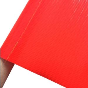 Bandera de Seguridad de Malla Vinílica Naranja con Franja Reflectante de 3.5cm - Product Image 6