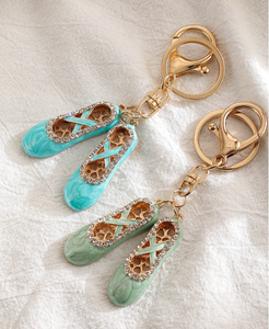 Al por mayor Llavero <span class=keywords><strong>de</strong></span> zapatilla <span class=keywords><strong>de</strong></span> <span class=keywords><strong>ballet</strong></span> con pedrería, bonito colgante para bolso, regalo para niñas - Product Image 2