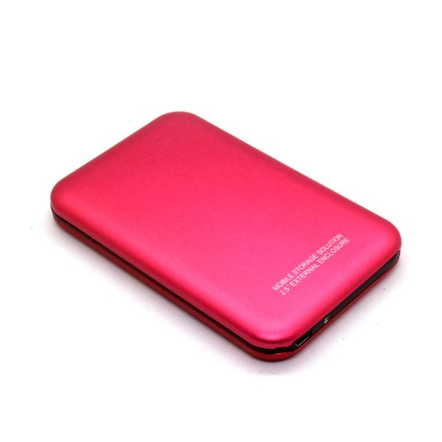 2.5" SATA External HDD Enclosure USB 2.0 Hard Disk Drive Case Metal Tool Free Box