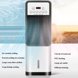 Mini ventilador de aire acondicionado, calefacción y refrigeración de espacio portátil, calentador de soporte de <span class=keywords><strong>baño</strong></span> de 1800W y aire acondicionado para dormitorio - Product Image 3