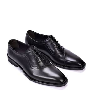 Zapatos Formales de Cuero Genuino para Hombre, Zapatos de Alta Calidad Hechos a Mano para Negocios, Bodas y Fiestas, Aumentan la Estatura, Impermeables y Transpirables - Product Image 2