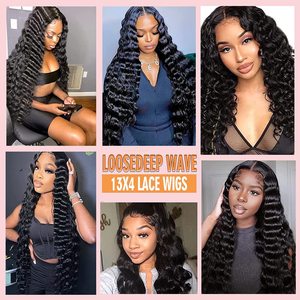 Raw Vietnamese 13X6 Lace Frontal <b>Wig</b> 180% 250% Density Burmese Curly <b>Deep</b> <b>Wave</b> Natural Human Hair Glueless HD Lace Front <b>Wigs</b> - Product Image 5