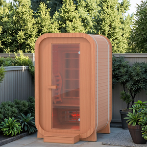 Sauna infrarroja portátil de alta seguridad Sauna infrarroja al aire libre pequeña caja de madera Sauna infrarroja - Product Image 2