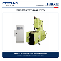 CTECHNO Machine de poinçonnage de fentes pour laminations de moteurs en acier au silicium, à indexage servo CNC, 200kN, conception à gorge profonde, pour noyaux de stator et de rotor