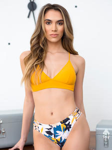 Maillot de bain de fitness une pièce élégant pour femmes européennes et américaines Sexy Solid Pattern Print Beachwear Plus Size Cut-Out Breathable - Product Image 2