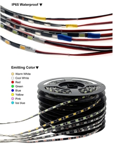 12V 블랙베이스 <span class=keywords><strong>5630</strong></span>-60 <span class=keywords><strong>LED</strong></span> 소프트 스트립 라이트 단색 스트립 5MM 초슬림 - Product Image 3