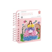 Puzzle de livre d'images princesse créatif fait à la main peinture pour enfants poke amusant robe autocollant unique jouets passés