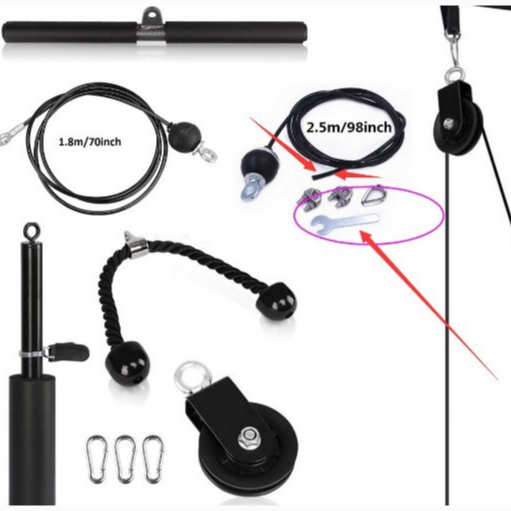 Роликовый кабельный аппарат, система крепления, Трицепс-бластер для ручного силового тренировки, домашний тренажер, оборудование для тренировок в тренажерном зале