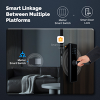 Bouton d'éclairage intelligent Wi-Fi LangYeao Matter, interrupteur 1/2/3 voies, norme américaine, 10A, compatible avec Apple HomeKit, Alexa, Google Home