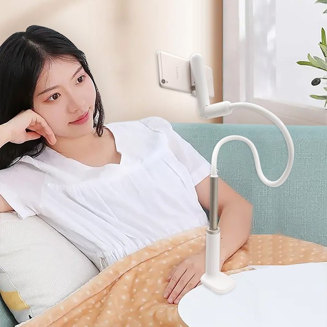 Wholesale Long Gooseneck Phone Holder Adjustable Flexible Arm Metal Tablet Stand Foldable Desk Bracket for Bed Office Studio