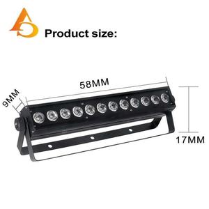 Oferta Especial: Lámpara LED de Pared para Interiores de 12x12w, Aluminio, DMX RGBW, Lámpara Lineal para Pared - Product Image 6