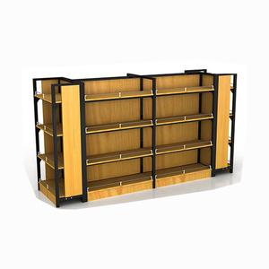 Ánh sáng nhiệm vụ bán lẻ hiển thị đứng kim loại tường khung thép cấu trúc cửa hàng tiện lợi siêu thị gỗ - Product Image 4