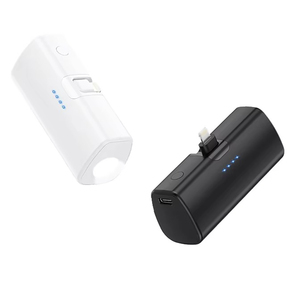 Cargador portátil de emergencia de carga rápida móvil personalizado 5000mAh Mini banco de energía de cápsula con linterna Led - Product Image 1