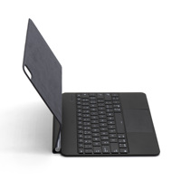 Kolay Kullanımlı Yeni Tablet Klavye Kılıfı, Manyetik Klipsli Kablosuz Makas Mekanizmalı İşletimli Mekanik Trackpad Klavye (iPad için)