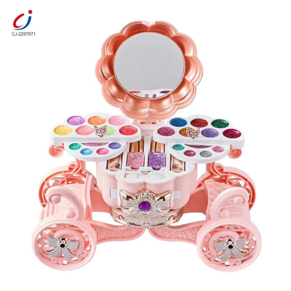 Seti oyna Pretend prenses kozmetik masa çocuk makyaj setleri kızlar için makyaj seti kız oyuncak