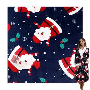 <span class=keywords><strong>Tela</strong></span> de Franela 100% Poliéster Estampada con Patrón de Dibujos Animados, Terciopelo Coral de <span class=keywords><strong>Doble</strong></span> Cara, para Manualidades Navideñas, Ropa para Mascotas y Muñecas, Peso Medio - Product Image 1