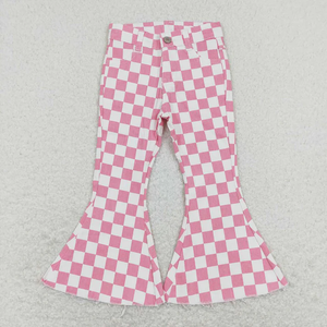 Pantalones de Moda para Niños y Niñas Pequeños, Pantalones Vaqueros de Mezclilla con Diseños a Cuadros de Alta Calidad, Ropa para Niños, Pantalones para Niñas - Product Image 4