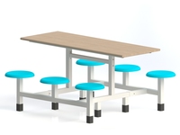 Ensemble table et chaise de restauration rapide cafétéria pour lycée Table et chaise de cantine universitaire Tables et chaises d'école primaire