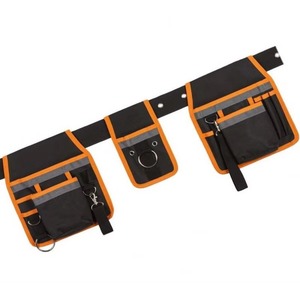 Échantillon Gratuit - Ceinture Porte-Outils Robuste Noire/Orange - Sac Tablier pour Charpentiers, Menuisiers, Constructeurs - Pochette à Clous - Product Image 1