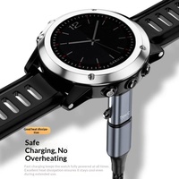 Adaptateur de montre Garmin Fenix 5 6 7, chargeur USB-A avec câble de données pour montre intelligente
