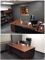 Aménagement de bureau de comptabilité, table de luxe, usage spécifique au bureau et table classique