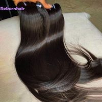 Lot de Cheveux Humains Vierges Bruts Non Transformés Birmans, Naturels, Provenant d'un Donneur Unique Cambodgien, 100% Alignés dans le Sens de la Cuticule