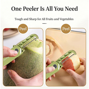 Éplucheur de fruits portable en acier inoxydable, lame pliable et tranchante, design compact en ABS, idéal pour les voyages – Vente chaude - Product Image 3