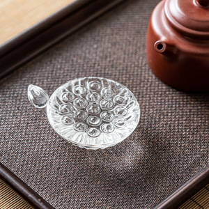 Soporte de cristal transparente para tapa de tetera con diseño de vaina de loto, para ceremonia del té Gaiwan, adorno decorativo - Product Image 2