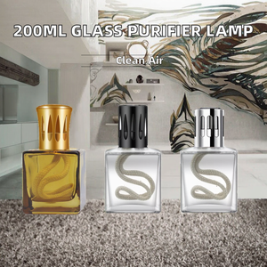 Lámpara Catalítica de Perfume de Vidrio de 200 ml al por Mayor |   Purificación de Aire Aromática y Fragancia para el Hogar |   Compatible con Aceite para Lámparas <span class=keywords><strong>Berger</strong></span> - Product Image 2