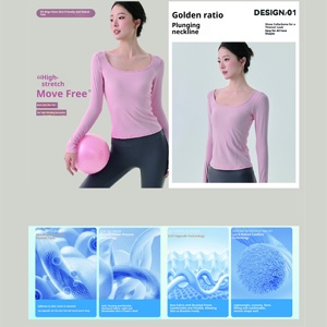Top de Yoga Naked Feel para Mujer, Transpirable, de Alta Elasticidad, Ajuste Ceñido, Ideal para Yoga y Fitness, Fabricante OEM - Product Image 3