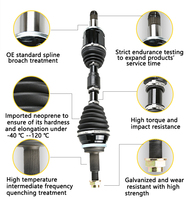 EEP Marca Auto DriveShaft Eje delantero derecho C.V. Eje para MAZDA B2000, B2200, E2200, OE,. 1.