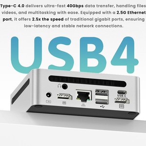 Mini PC Genmachine R7-7840u |   7 7840u Ddr5 1tb Usb4 2.5g Ethernet Corps métallique Haute performance Gaming Mini-27 Design industriel - Product Image 3
