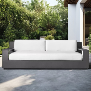 <span class=keywords><strong>Sofa</strong></span> Sudut Kombinasi Modern untuk Luar Ruangan, Bahan Aluminium Alloy, Pelindung Sinar Matahari, Cocok untuk Aula, Vila, Halaman, Taman, Ruang Berjemur, Hotel - Product Image 4