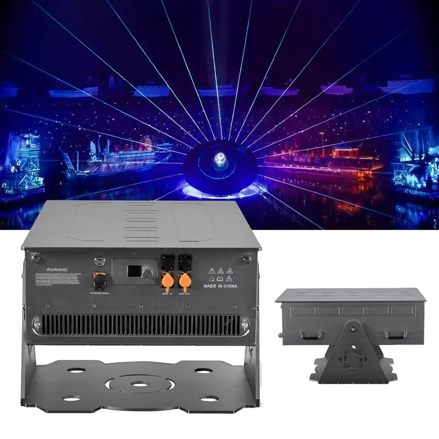 80W 100W 120W 150W High Power IP65 Aluminum Outdoor Laser Light Projector Animation Waterproof DMX RJ45 3D RGB Laser Show