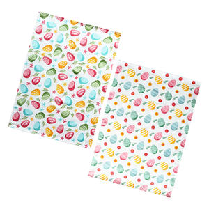 Serviette de cuisine rectangulaire en pur coton imprimée pour Pâques, 40x60cm 45x65cm, avec motif d'œuf pour la décoration de la maison - Product Image 4