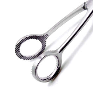 Pince à langues, instrument chirurgical professionnel, pince à langues de 17cm, finition complète en acier inoxydable, approuvé CE - Product Image 2