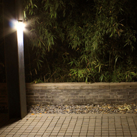 Lampe solaire Led imperméable avec capteur de mouvement Pir, luminaire d'extérieur, borne lumineuse, idéal pour une pelouse, un jardin ou un sentier, prix d'usine, w