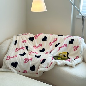 Textile de maison en gros hiver doux canapé-lit couvertures double couche polaire Sherpa personnalisé dessin animé impression chien chiot toutes saisons jeter - Product Image 4