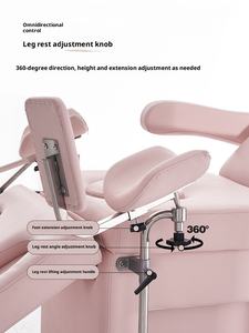 Camilla facial Rosa Extensión de cama Procedimiento de tratamiento Salón de belleza Dermatología Silla Examen Mesa de masaje - Product Image 5