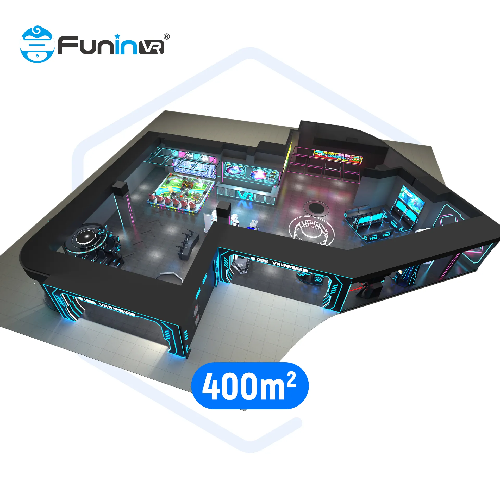 FuninVR Game Zone Arcade Games Fabrikant Play zone vr 9d Virtual Reality