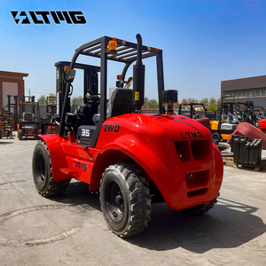 LTMG Articulado 4WD 4*4 neumáticos todoterreno contenedor elevador de horquilla 2ton 2.5ton <span class=keywords><strong>3ton</strong></span> 3.5ton carretilla elevadora para terrenos difíciles con cambio lateral - Product Image 6