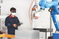 Ensemble d'enclos en tôle soudée TIG OEM SUS304 avec plaque de base à 4 trous et connexion de tube coudé pour la filtration de l'air