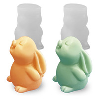 Moule à gâteau en silicone en forme de lapin coquin, style Pâques, en acier inoxydable, résistant au lave-vaisselle, pour usage domestique