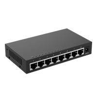 Switch Ethernet Gigabit de Alta Velocidad de 8 Puertos, Sin Gestión, Sin PoE, Carcasa Metálica, Diseño Sin Ventilador, Red Estable Full Duplex
