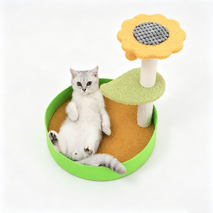 Arbre à chat avec structure d'escalade, petit nid pour chat, plateforme de saut intégrée, griffoir et jouets pour chat - Vente en gros pour l'exportation - Product Image 2