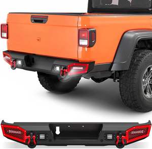 Parachoques de paso trasero de ancho completo OEM a <span class=keywords><strong>precio</strong></span> de fábrica compatible con Jeep Gladiator JT <span class=keywords><strong>2020</strong></span>-2024 parachoques de camioneta todoterreno con LED, agujeros de sensor - Product Image 1