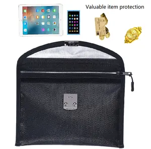 Watch Cell Phone Security Bag Ticket Receipt Security Bag Currency Storage Fireproof Bag